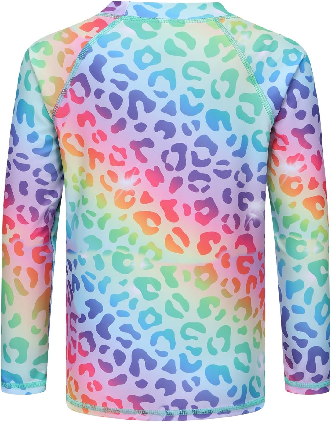 Girls Long Sleeve Swim Shirt Rash Guard for Girls One Piece Bathing Suits with UPF 50+ Sun Protection 3-16 Years - Image 2