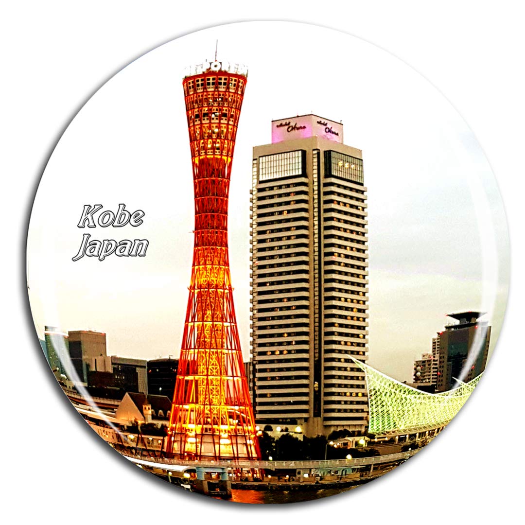 Weekino Japan Port of Kobe Fridge Magnet 3D Crystal Glass Tourist City Travel Souvenir Collection Gift Strong Refrigerator Sticker