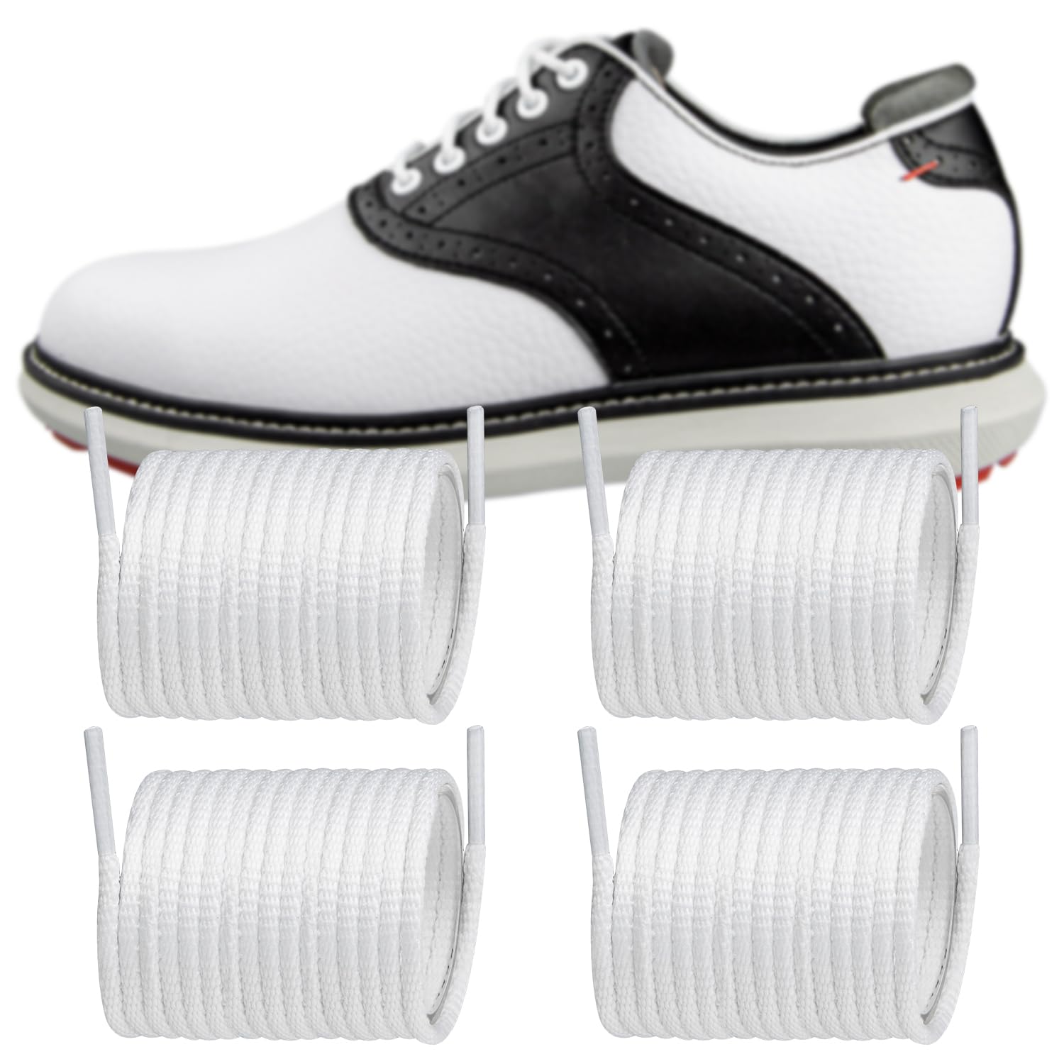 Endoto2 Pairs Shoelaces for FootJoy Golf Dress Oxford Shoe Laces Replacement Shoe Strings