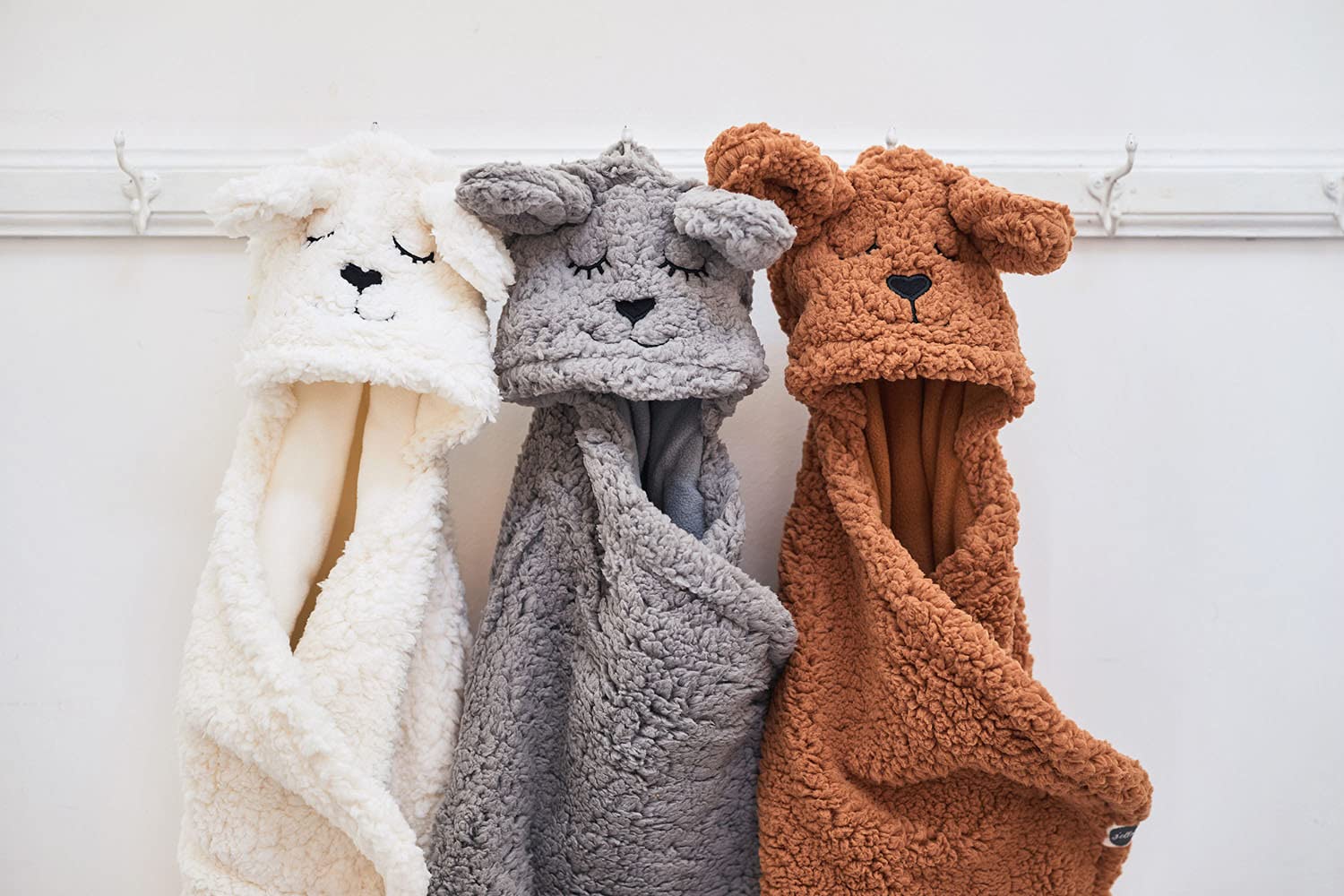 Jollein Kocyk Bunny Wrap, 100 cm Długość x 105 cm Szerokość, Storm Grey