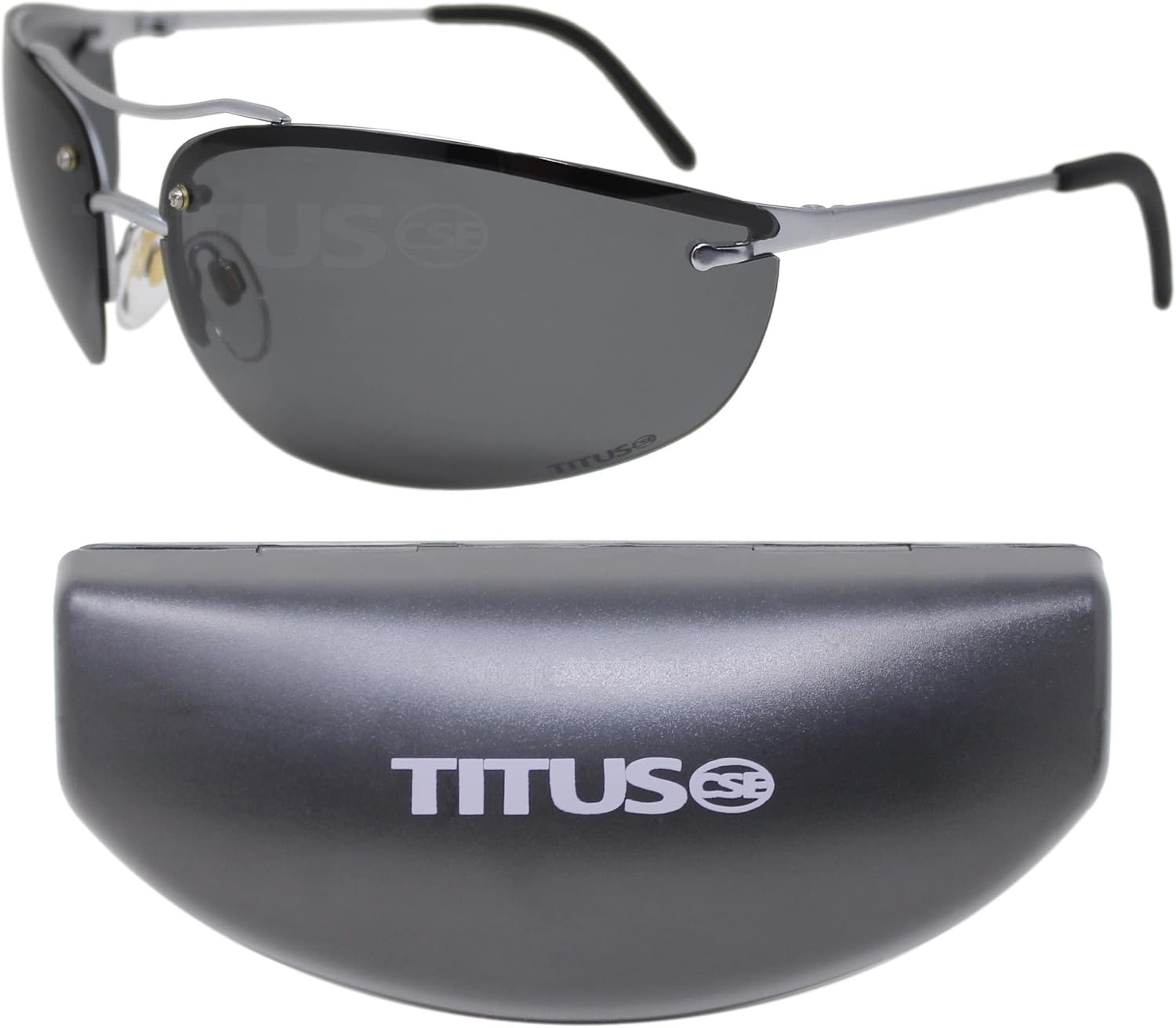 TITUS G99 Premium Wrap Around Metal Frame Z87.1 & Z87+ Safety Glasses with Integrated Side Shield