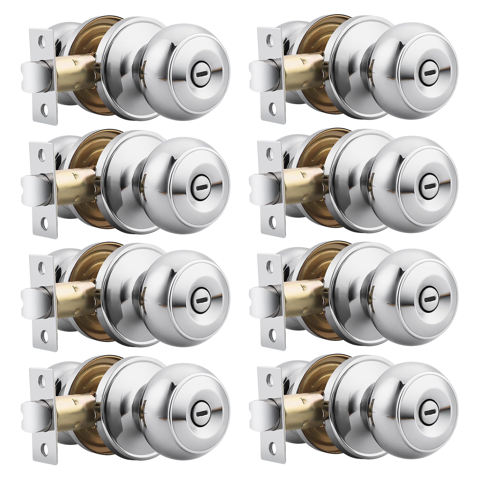 Probrico Matte Black Door Knobs - 6 Pack -14 Probrico Matte Black Door Knobs - 6 Pack -14