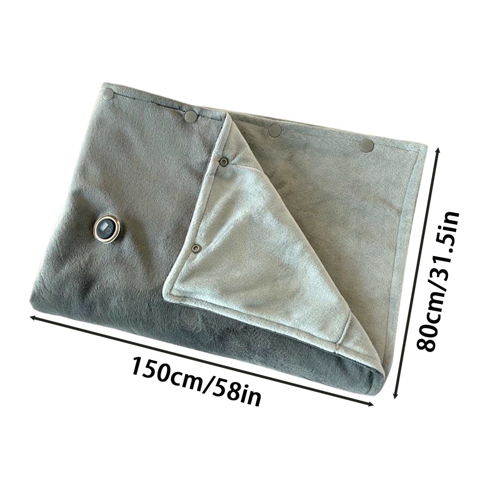 Plaid Riscaldato Scialle Riscaldante Elettrico Regolabile a 3 Livelli | USB Scialle Riscaldato Coperta Elettrica Spalle Ginocchia Per Interni Esterni Casa Campeggio Viaggi Auto