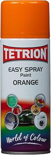 Tetrion Easy Spray Paint – Orange 400ml - Acrylic All-Purpose Spray for Wood, Metal, Plastic & More Quick-Dry, Easy to Use, Indoor & Outdoor Use, Smooth Finish, 13.5 Oz