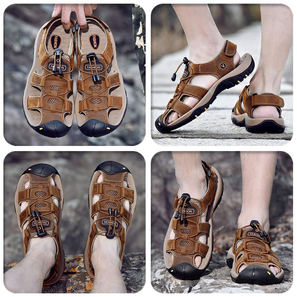 Sandalias Hombre Verano Sandalia de Senderismo Deportivas Sandals Casual Ligero Sandals de Playa 39-46