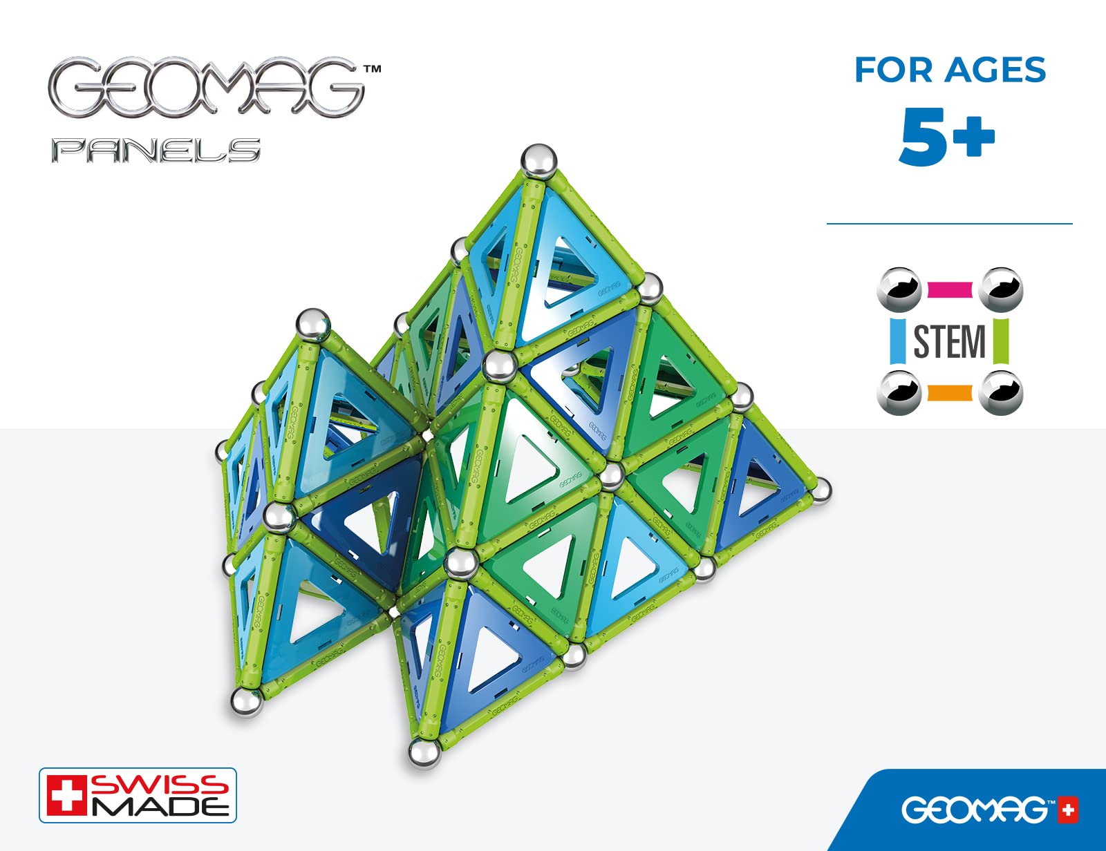 Geomag 464 Classic Panels Magnetic Building Set, 192 Pieces