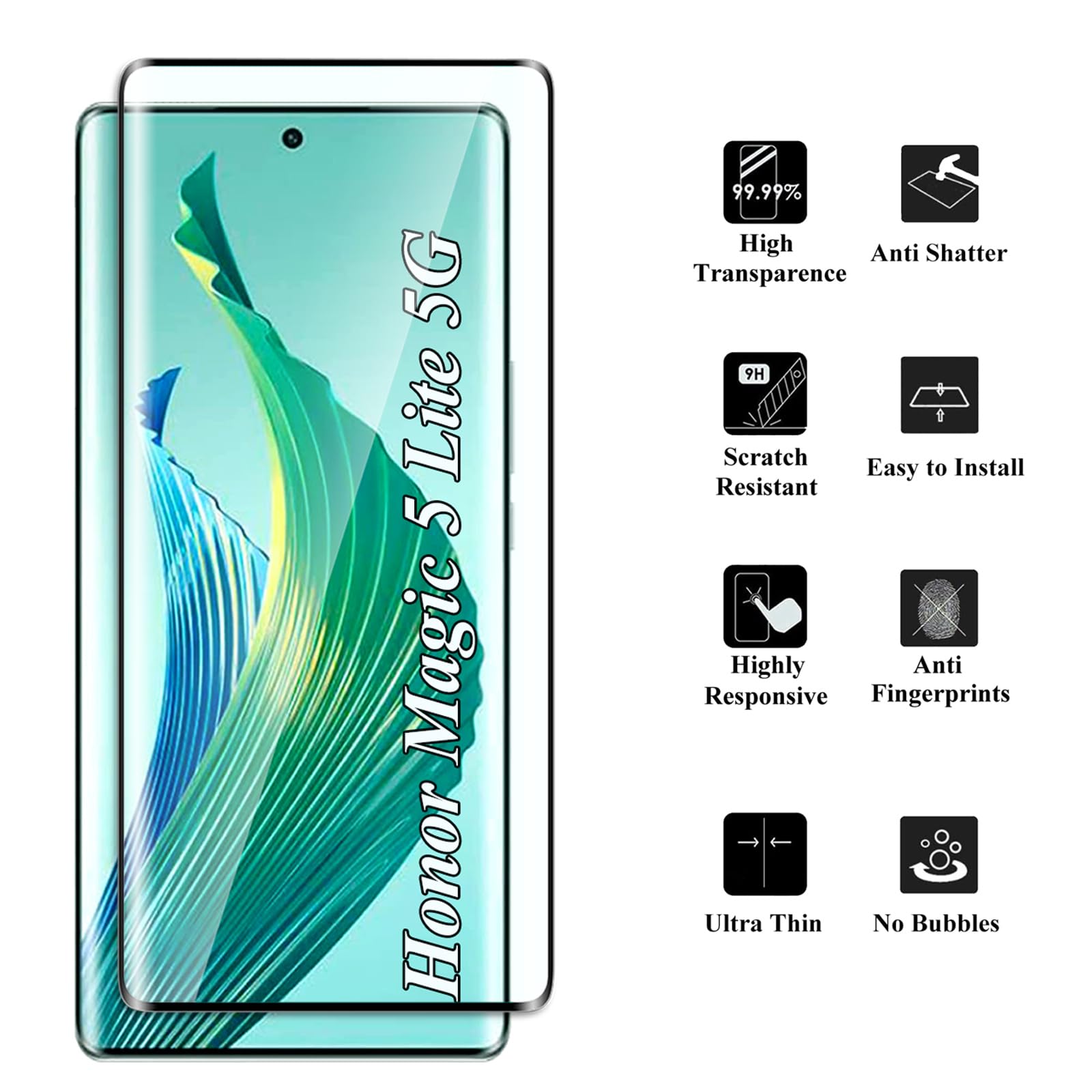 FWang 2 Pezzi Vetro Temperato per Samsung Galaxy S23 Ultra,con 2 Pezzi di Protezione Fotocamera