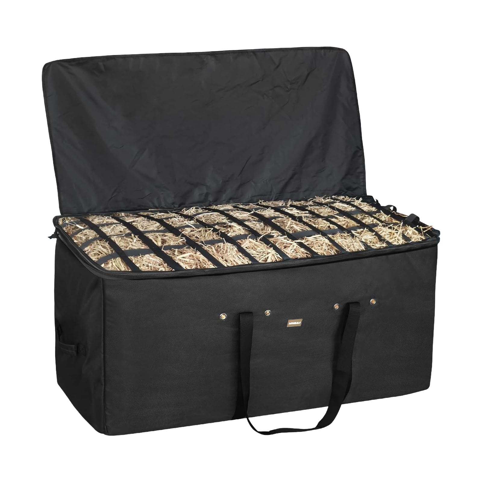Bolsa de heno extragrande para caballos con alimentador lento, diseño de triple costura para un uso duradero, ideal para la alimentación equina y reducir los residuos