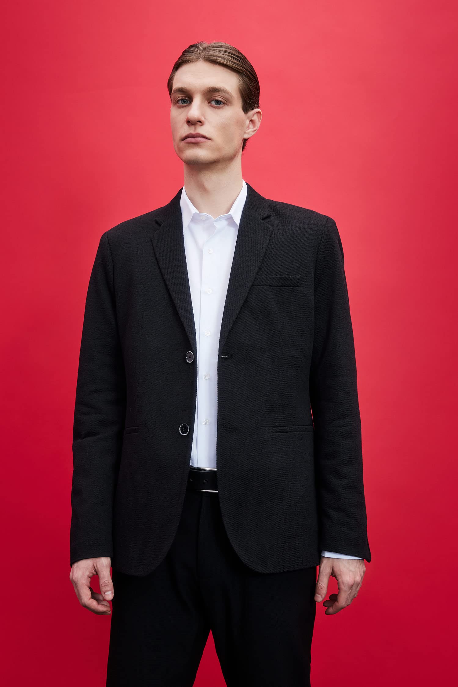 DeFacto N0503AZ, Blazer, Uomo, Nero, 54