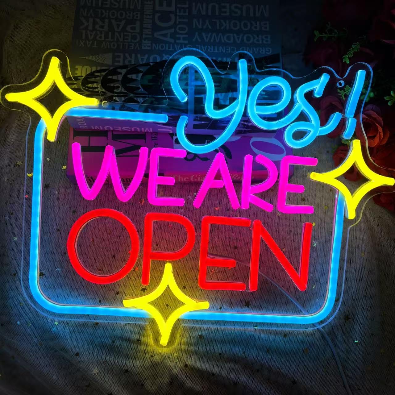 Yes We are Open Neon Sign Open Sign Come in were Open Sign Funny Open Closed Sign Open Sign for Business Custom Open Sign Open Closed Decors - Image 2