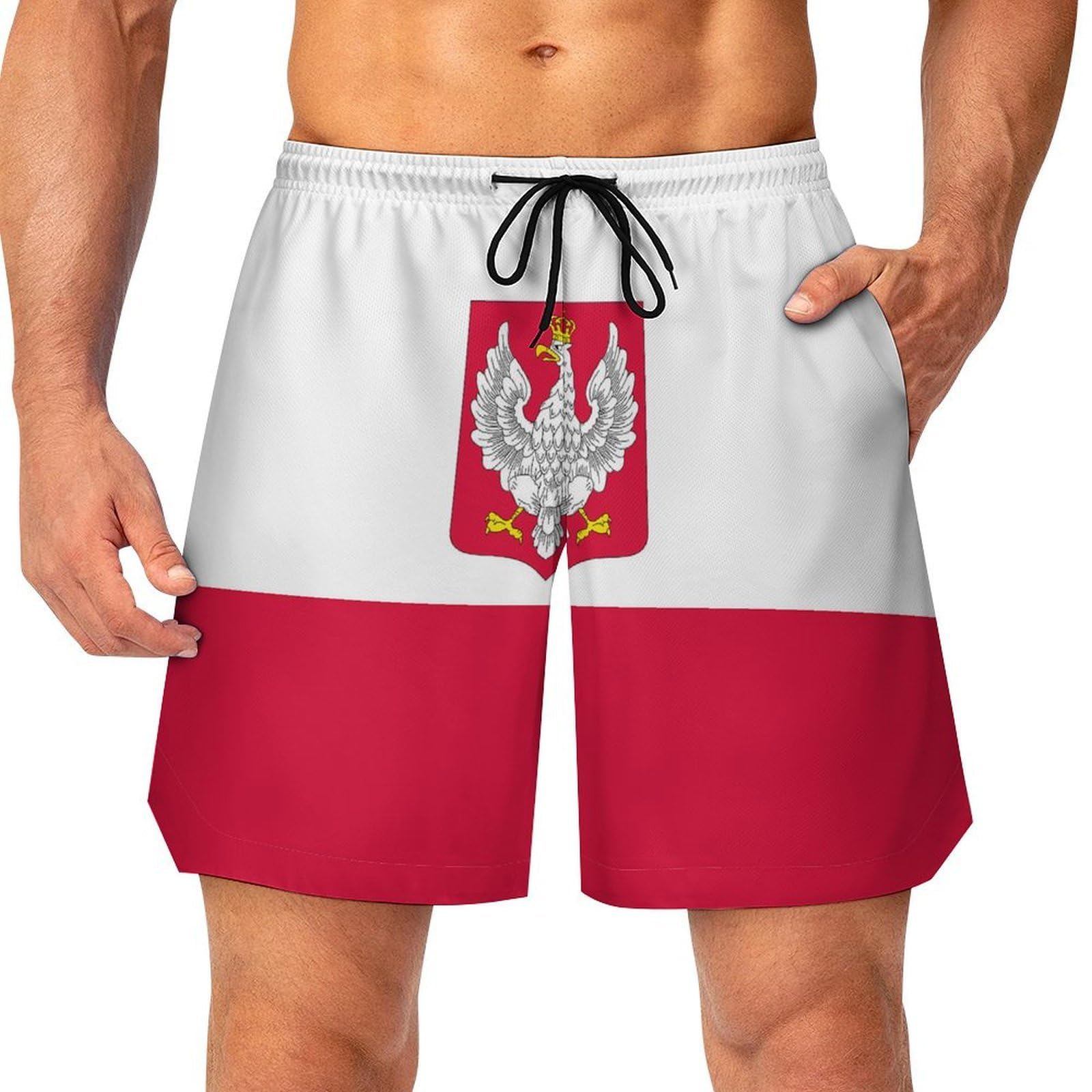 Zakqeik Gay-Bear Pride Flag Mens Basketball Shorts Beach Pants with Pockets Summer Shorts Board Short