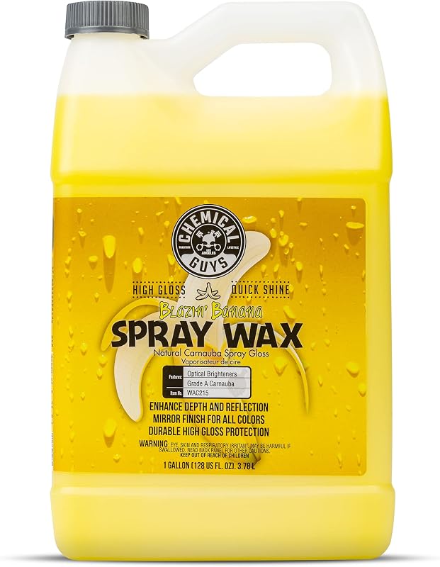 WAC215 Blazin' Banana Carnauba Spray Wax (1 Gal), 128. Fluid_Ounces