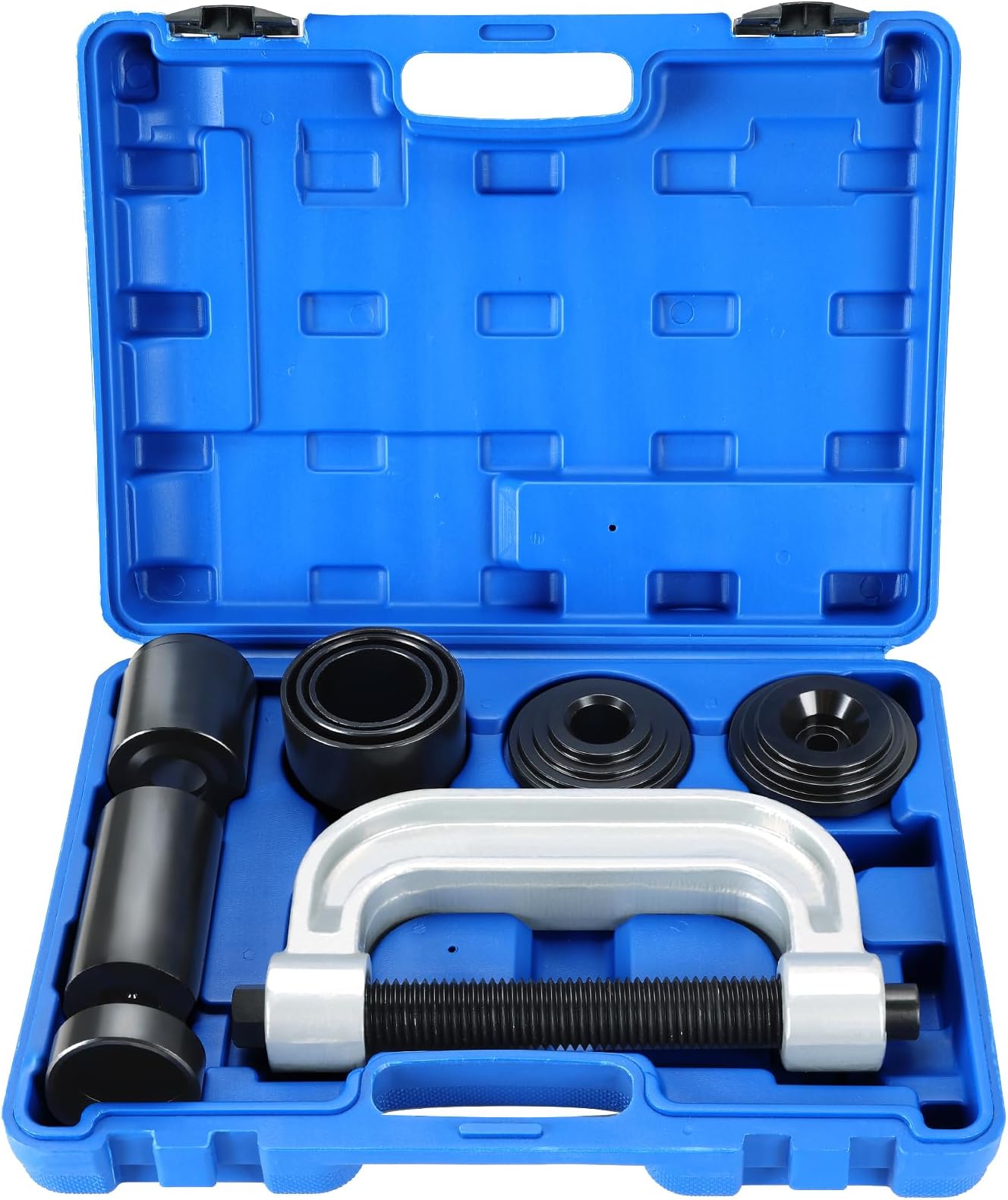 10-Piece Ball Joint Press Tool Kit - Universal For 2WD & 4WD Cars & Light Trucks, Blue