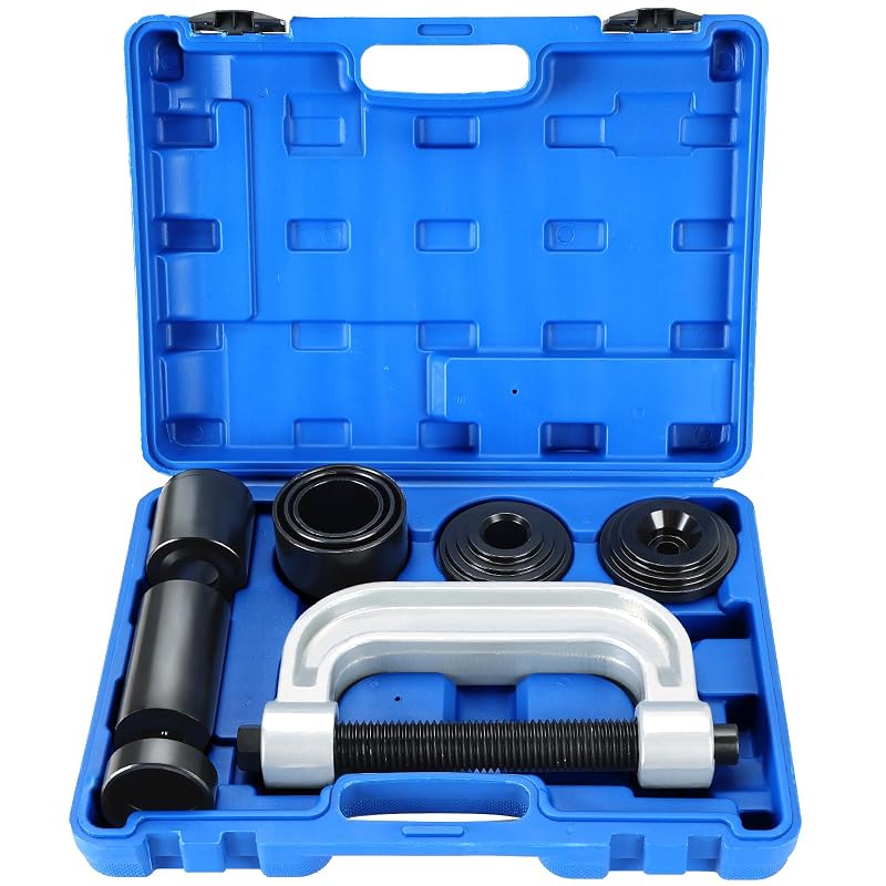 Kit de Prensa para Pivôs e Juntas Universais Acymner com Adaptadores para Veículos 2WD e 4WD, Azul