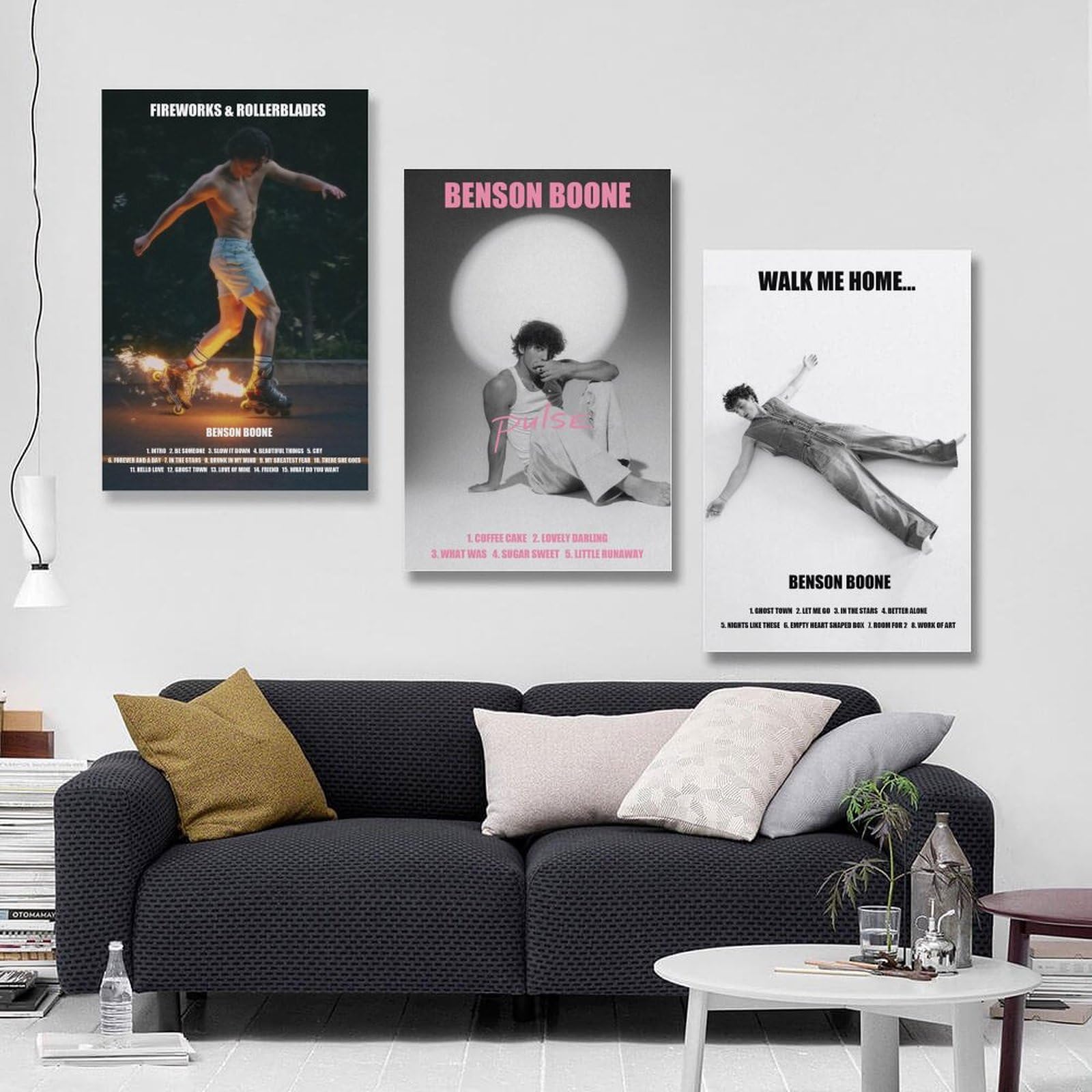 Benson Boone - Poster voor Slaapkamer Muren Vintage Album Canvas Poster Kunst Schilderij Album Foto Album Cover Foto's, 40 x 60 cm, Geen Lijst