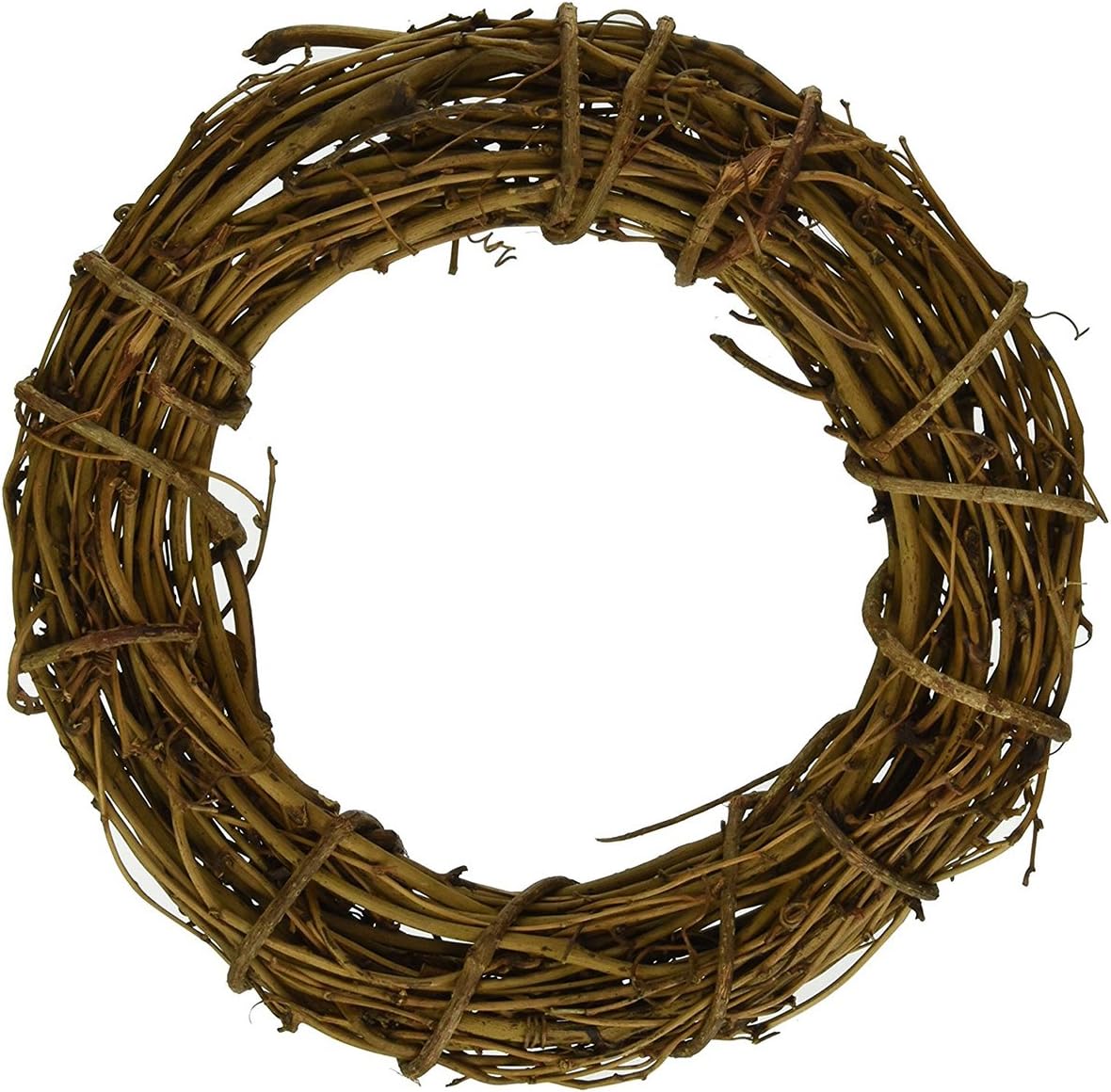 Natural Grapevine Wreath Rustic Ring Wreath DIY Crafts Base for Christmas Wreath Door Garland Home Decoration Gift Hanging Decor 6 inches,Pack of 1