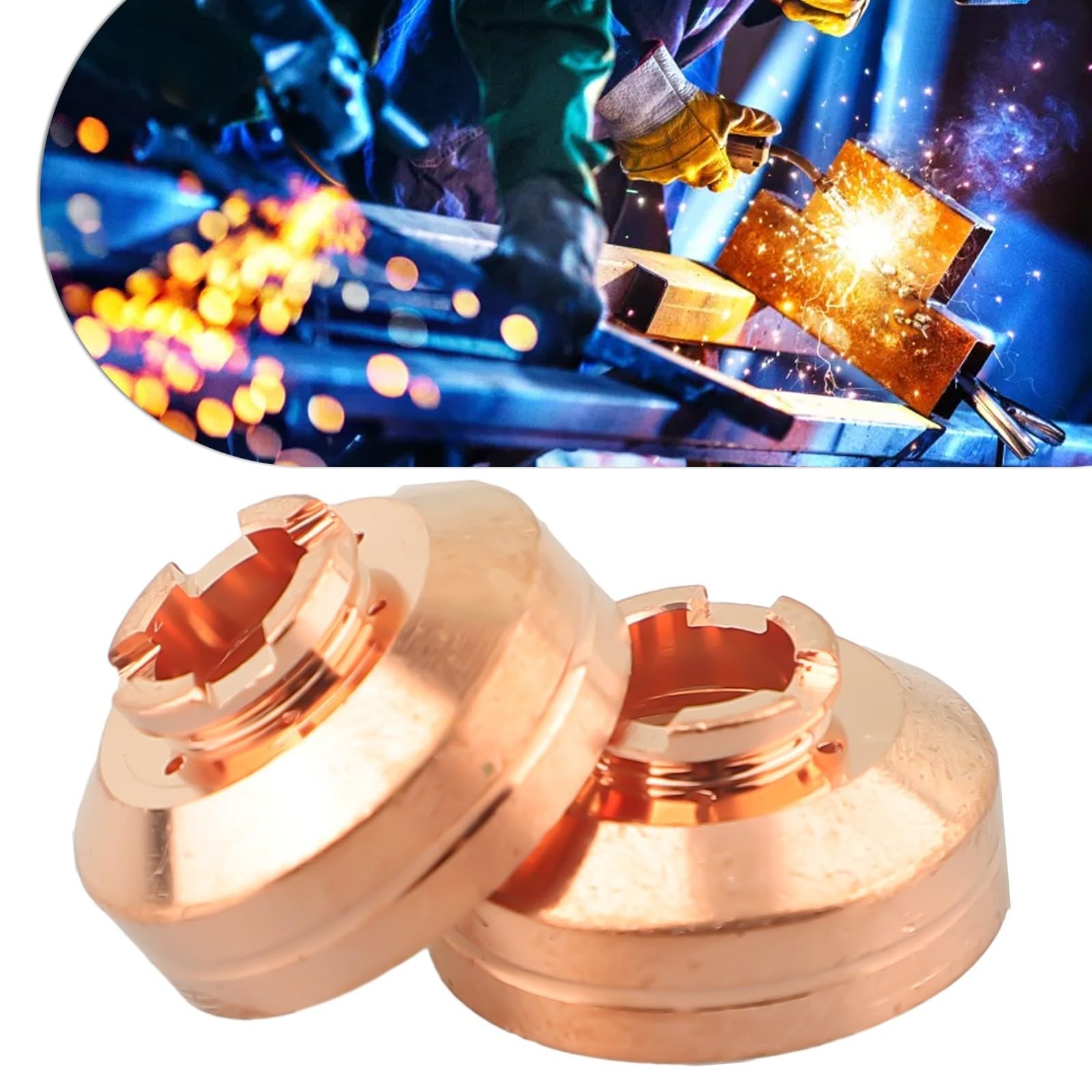 Plasma Cutter Torch Shield Cup 2 Pack, Model MT60485 WSP-062006, for PT-60 PT60 IPT-60 PT-40 Plasma Cutting Machine for Industrial Use