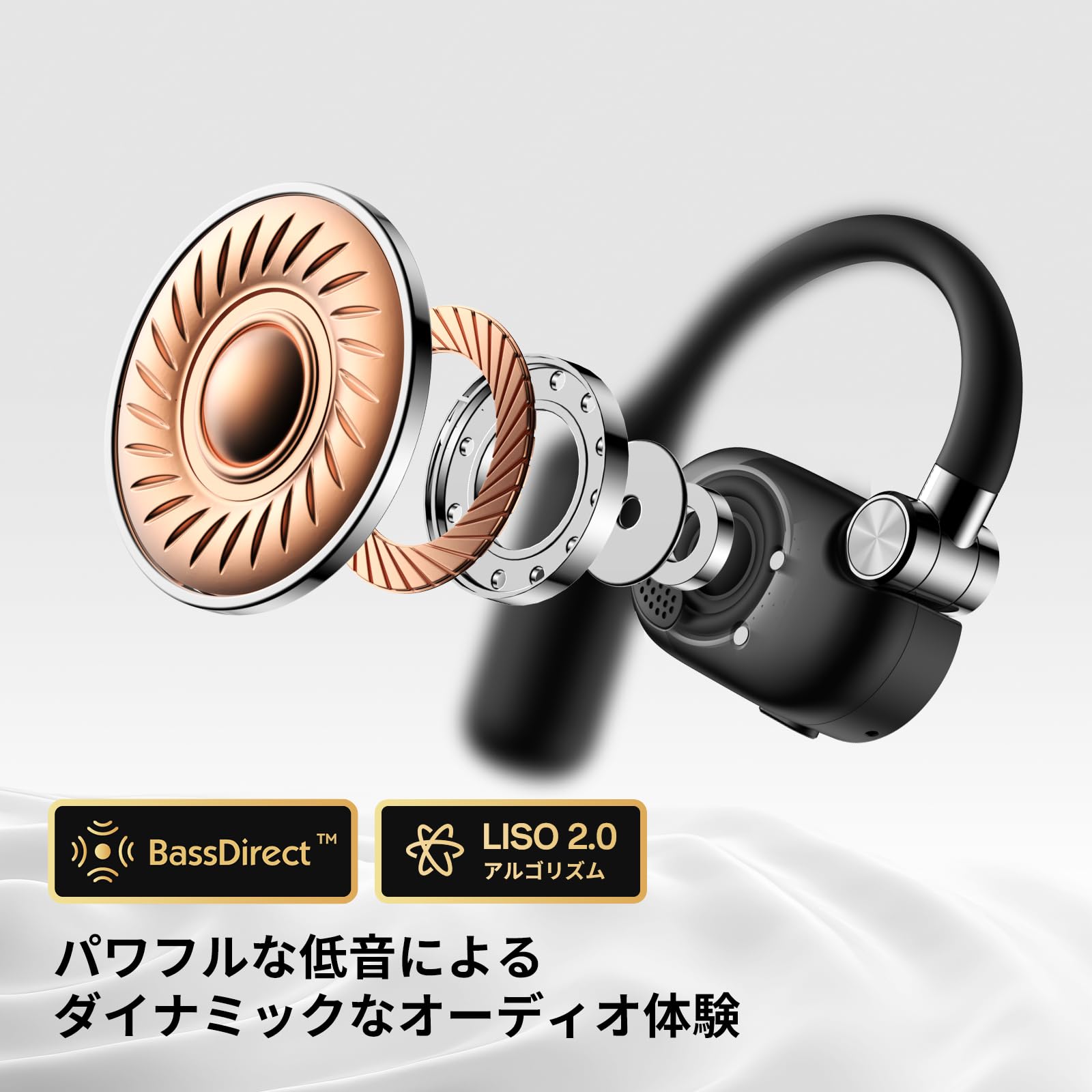 Amazon.co.jp: OpenRock X オープンイヤー型ワイヤレスイヤホン 48時間
