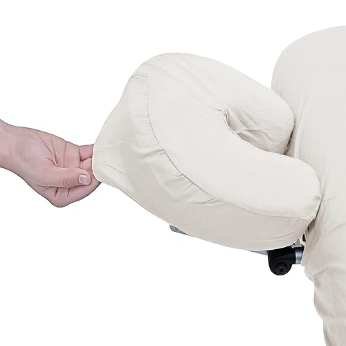 Miniatura 7 de Body Works Linen Mesa de masaje juego de sábanas de polialgodón de 3 piezas sábana plana cubierta de reposamanos colores de tamaño universal natural