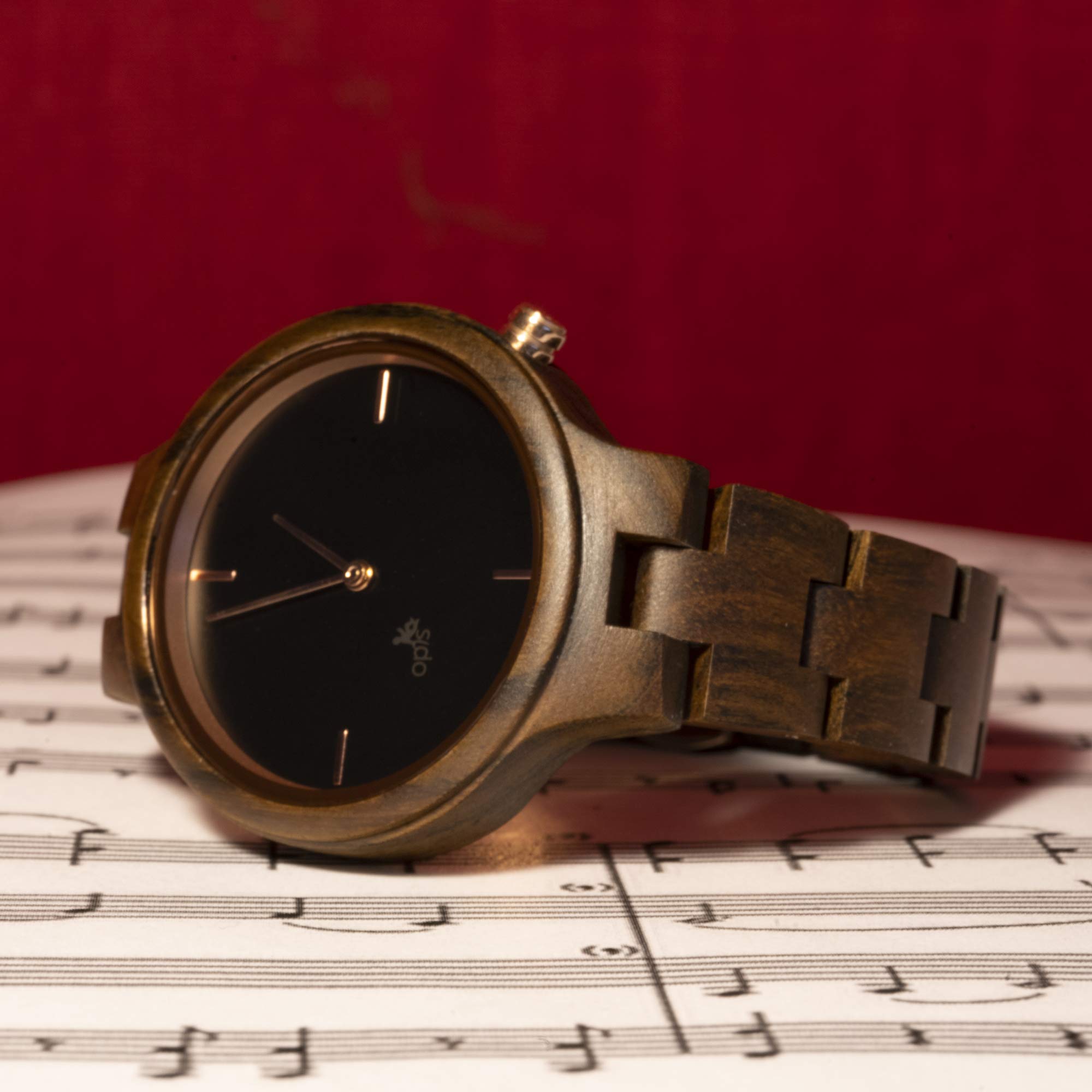 Opis Orologio Legno Uomo e Donna/Orologi Legno da Polso/Orologio Uomo e Donna di Legno/Orologio Uomo e Donna in Legno/Orologio in Legno (Sandalo Nero, Sandalo Rojo, Zebrano, Acero)