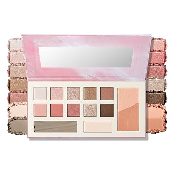 KYDA 14 Colors Makeup Palette, Full Size Palette Includes Eyeshadow Blush Highlighter for Mature Skin and All Skin Tones, Crease-proof Smooth Buildable Matte Shimmer Color, All-in-One Makeup Gift