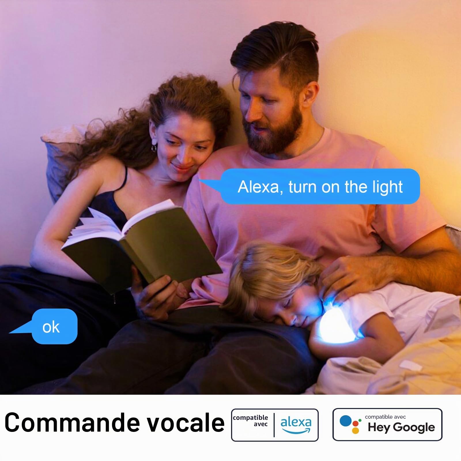 ANTELA Ampoule Connectée WiFi LED E14 4.5W RGB+CCT | Ampoule Intelligente Compatible avec Alexa et Google Home, APP Télécommande, Commande Vocale, 8 PCs
