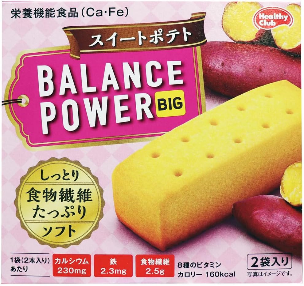 （お徳用）ヘルシークラブ バランスパワービッグ スイートポテト 2袋(4本)入 (1箱, 64, 個)