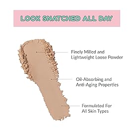 Kimchi Chic Beauty Puff Puff Pass Set and Bake Setting Powder for Makeup, Extra Fluffy Loose Face Powder Poof, Soft Natural Face Makeup for Uneven Skin Tone, 05 Suntan