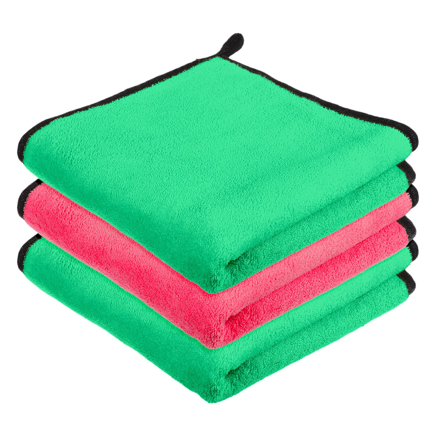 Kuber Industries Cleaning Towel | Reusable Cleaning Cloths for Kitchen | Duster Towel for Home Cleaning | 400 GSM Cleaning Cloth Towel with Hanging Loop | 40x40 | Pack of 3 | Multi (B0CJM1SK85) Amazon Price History, Amazon Price Tracker