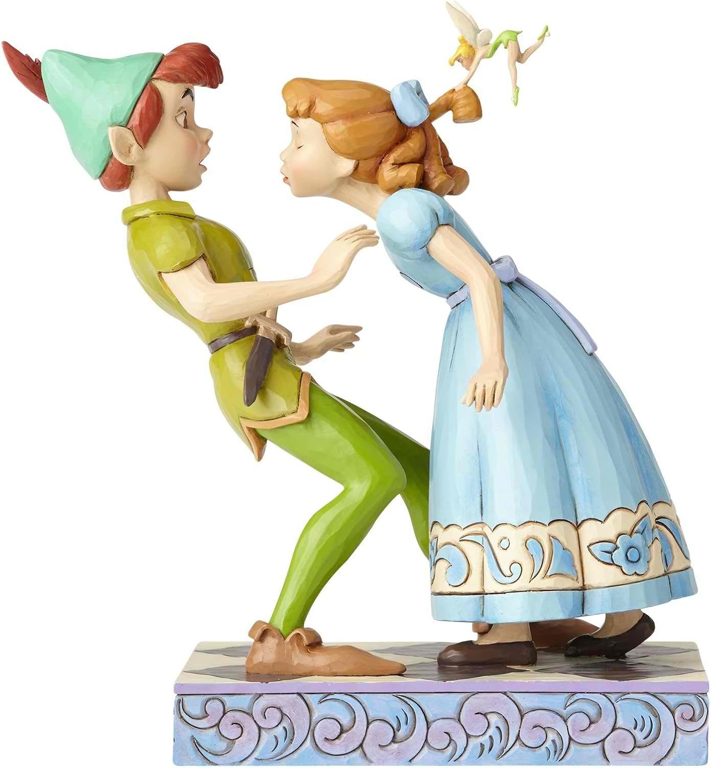 Enesco Disney Traditions by Jim Shore 65th Anniversary Peter Pan and Wendy Stone Resin, 7.4” Figurine, 7.4 Inches, Multicolor : Home & Kitchen