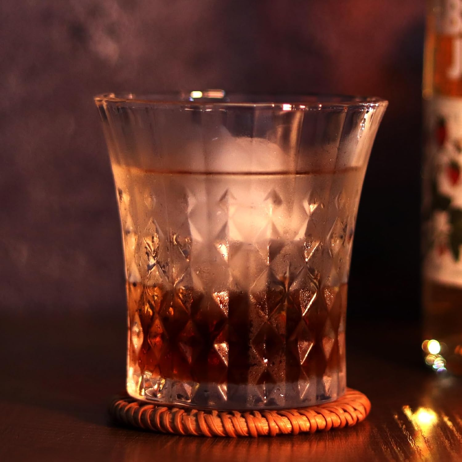 Whiskey Glass Set of 2 Cocktail Glass Cup with Luxury Box, 8.5 OZ Crystal Old Fashion Glasses Scotch Rum Cognac Vodka Liquor, Glass Drinking Set Gift for Men (2 Glass Cup & 2 Metal Picks) - Image 7