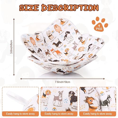 Miniatura 2 de Cunhill 4 soportes para cuencos para microondas, multiusos, a prueba de calor caliente, soportes para platos y ollas para suministros de cocina