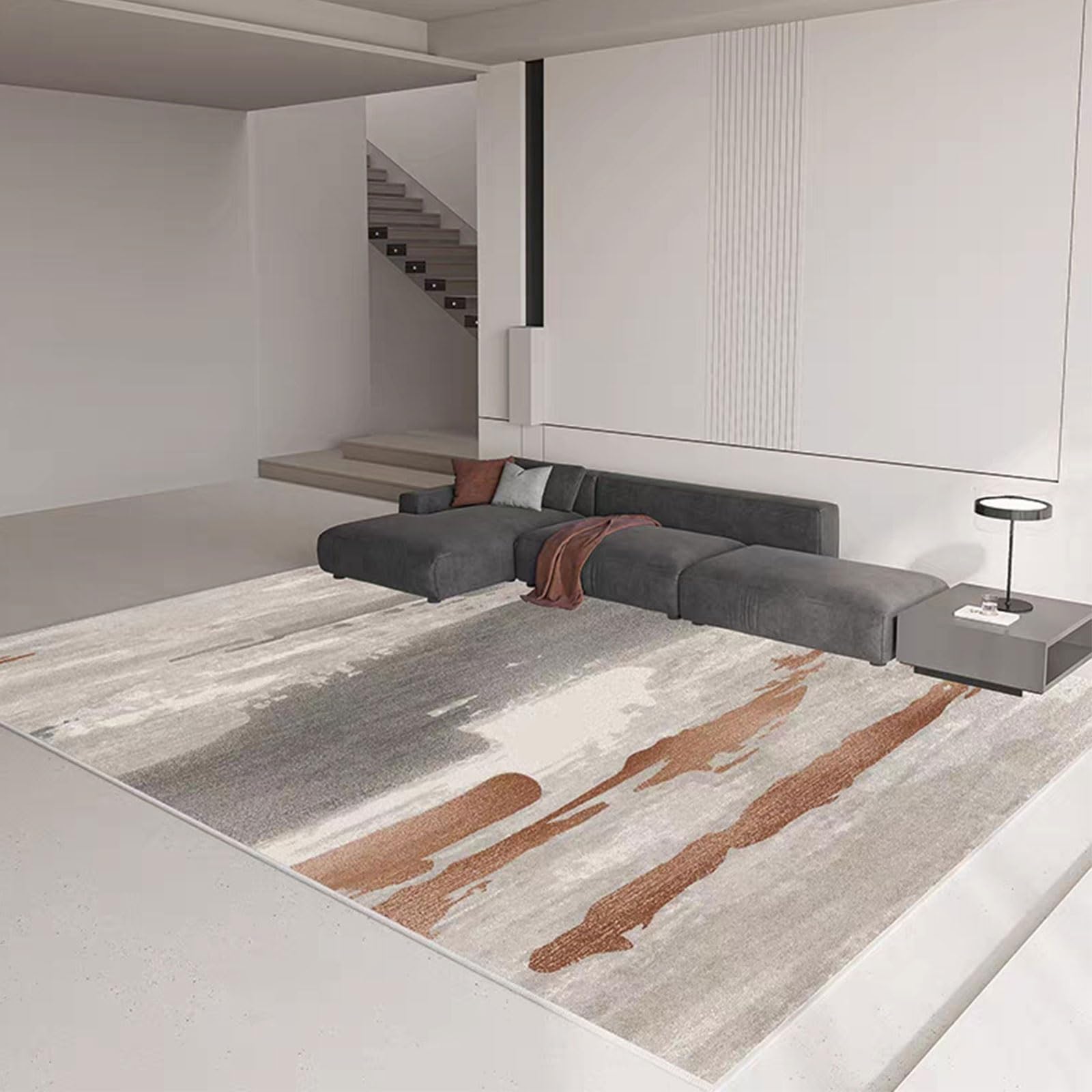 Tapis de salon moderne antidérapant imitation laine pour une chambre d'enfant douce
