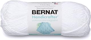 Handicrafter Cotton Solids Yarn, 1.75 oz, Gauge 4 Medium, 100% Cotton, White - Buy now