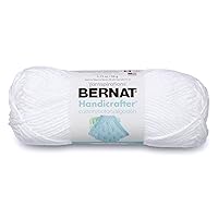 Vista 12 de Bernat Handicrafter - Hilo de algodón de colores sólidos, 1.75 oz, calibre 4 mediano, 100% algodón, Rojo Country