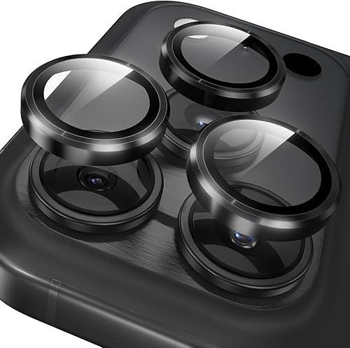 YWXTW Protector de lente de cámara para iPhone 17 Pro/iPhone 17 Pro Max, [bandeja de instalación de 1 paso] Protector de pantalla de vidrio