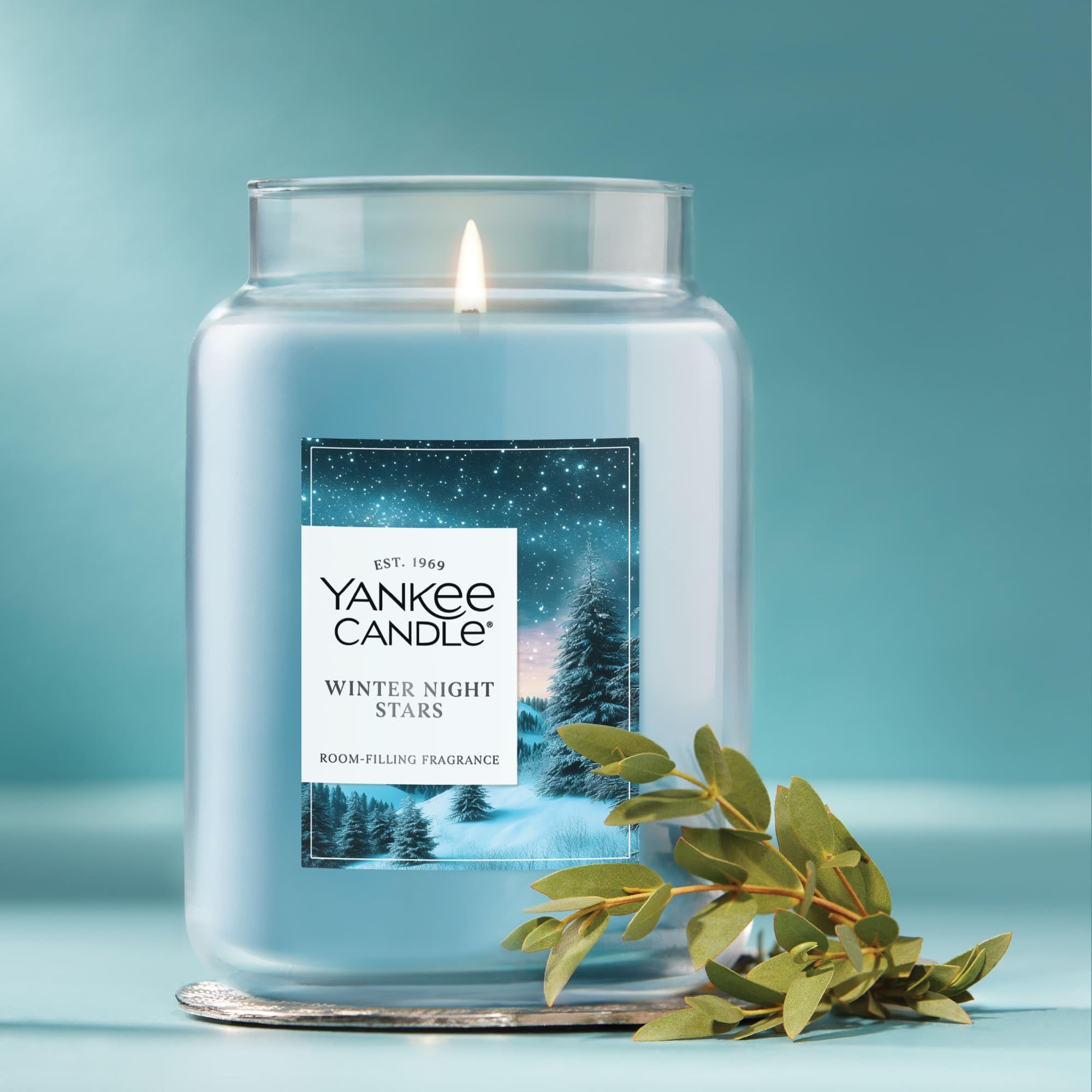 Amazon.com: Yankee Candle Winter Night Stars, Christmas Scented