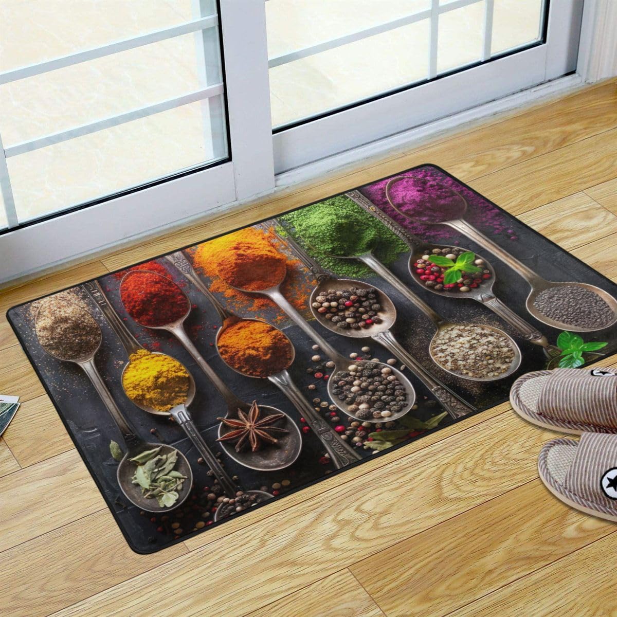 Spices Spicy Artistic Kitchen Rug Mat Non Slip Kitchen Mats Anti-Fatigue Floor Mat Doormat for Kitchen Decor 36x24 Inch 21344445