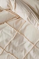 Vista 5 de INDACORIFY Juego de 3 piezas de funda de edredón de algodón copetudo, estilo bohemio, funda de edredón tamaño Queen y King, funda de edredón