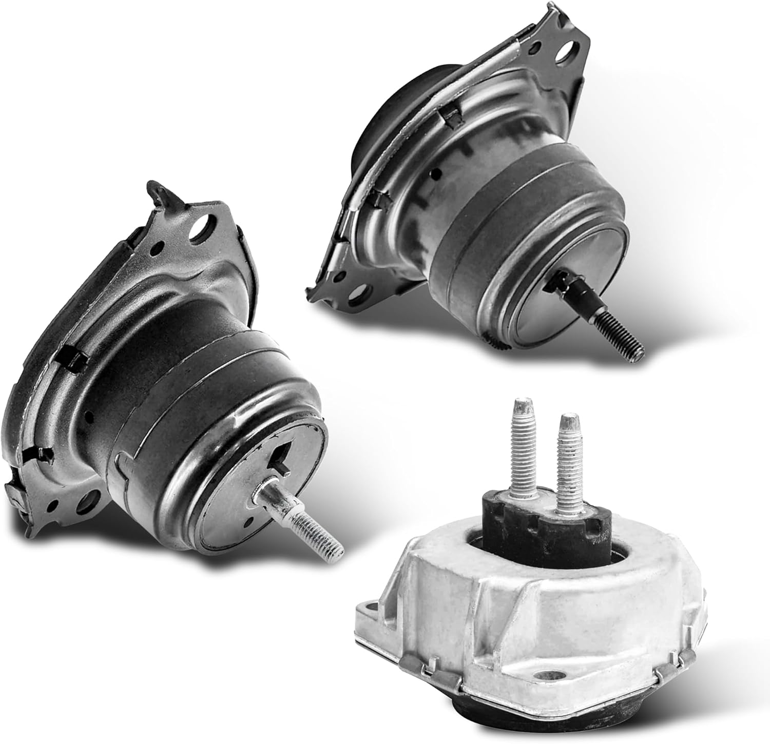 PartsFlow 3PCS Engine Motor Mount and Transmission Mount Set, Engine Mount Support Kit for 2011-2019 Jeep Grand Cherokee & Dodge Durango 3.6L/5.7L RWD A5611 A5488