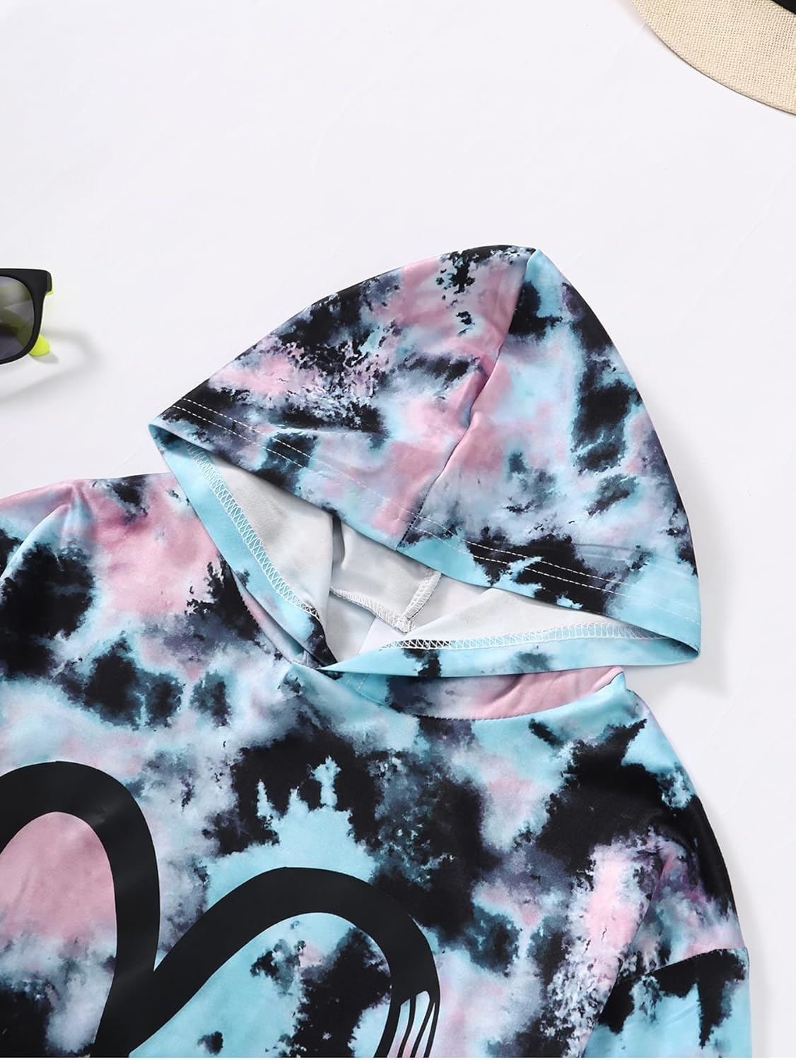 Girls Clothes Tie Dye Hoodie Long Sleeve Sweatshirt Girls Fall Winter Causal Pant Outfits Set - Image 6