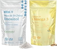 Vista 1 de B-FIT B RBM B Just Inositol + Omega 3 - Fórmula 40:1 de mio-inositol y D-Chiro + aceite de pescado 1800 mg EPA y DHA - Suministro para 2 meses
