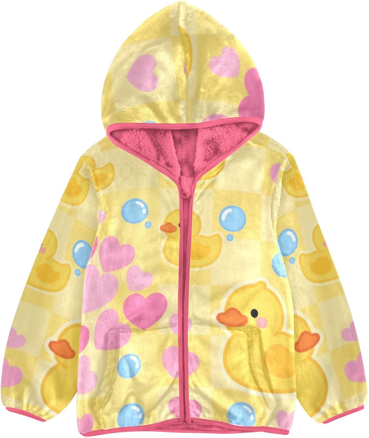 GuoChe Duck Big Girls Jackets With Sherpa Lining