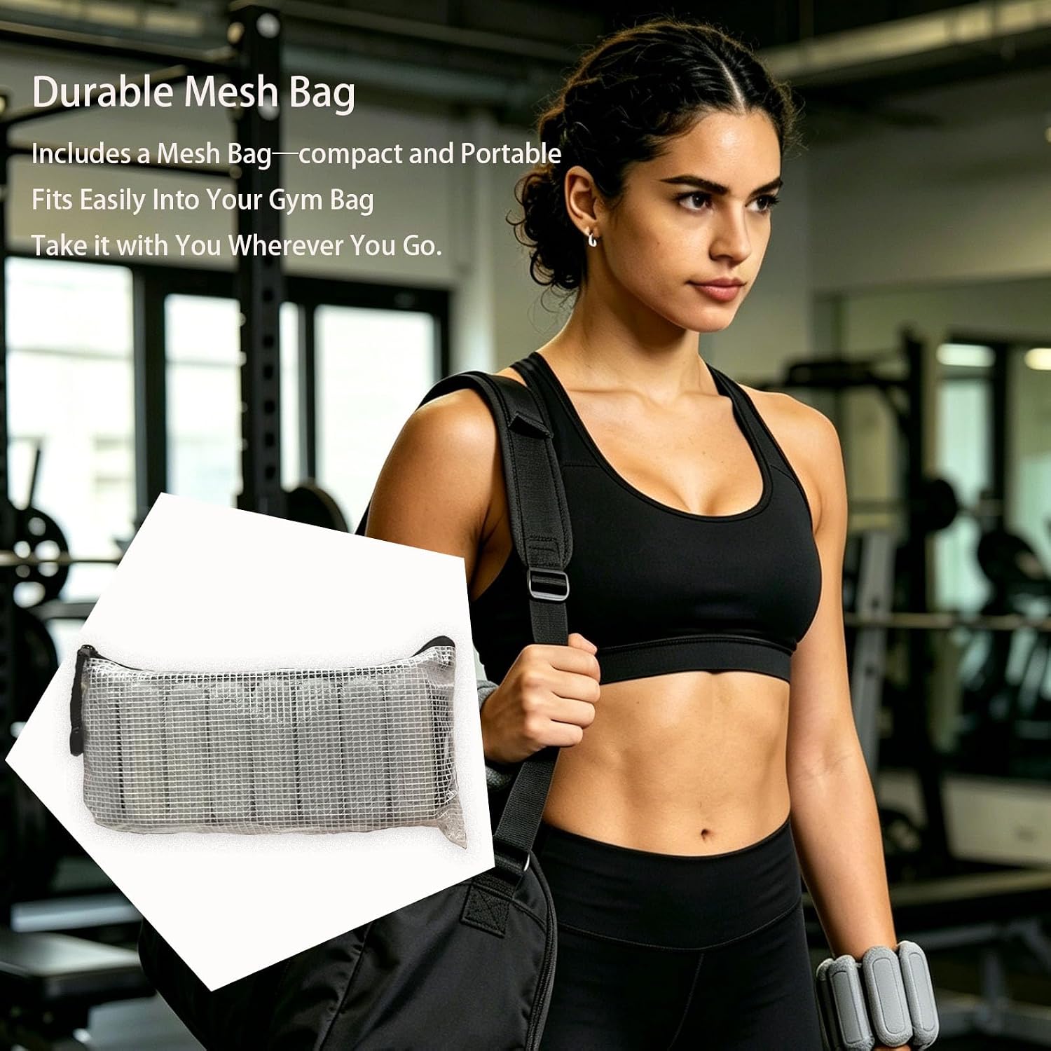 Wrist & Ankle Weights Set for Women (2pcs, 0.5kg Total), Adjustable Silicone Wearable Arm Leg Weighted Bangles, Portable Fitness Weights for Walking, Yoga, Pilates, Dance, Barre & Gym Exercise