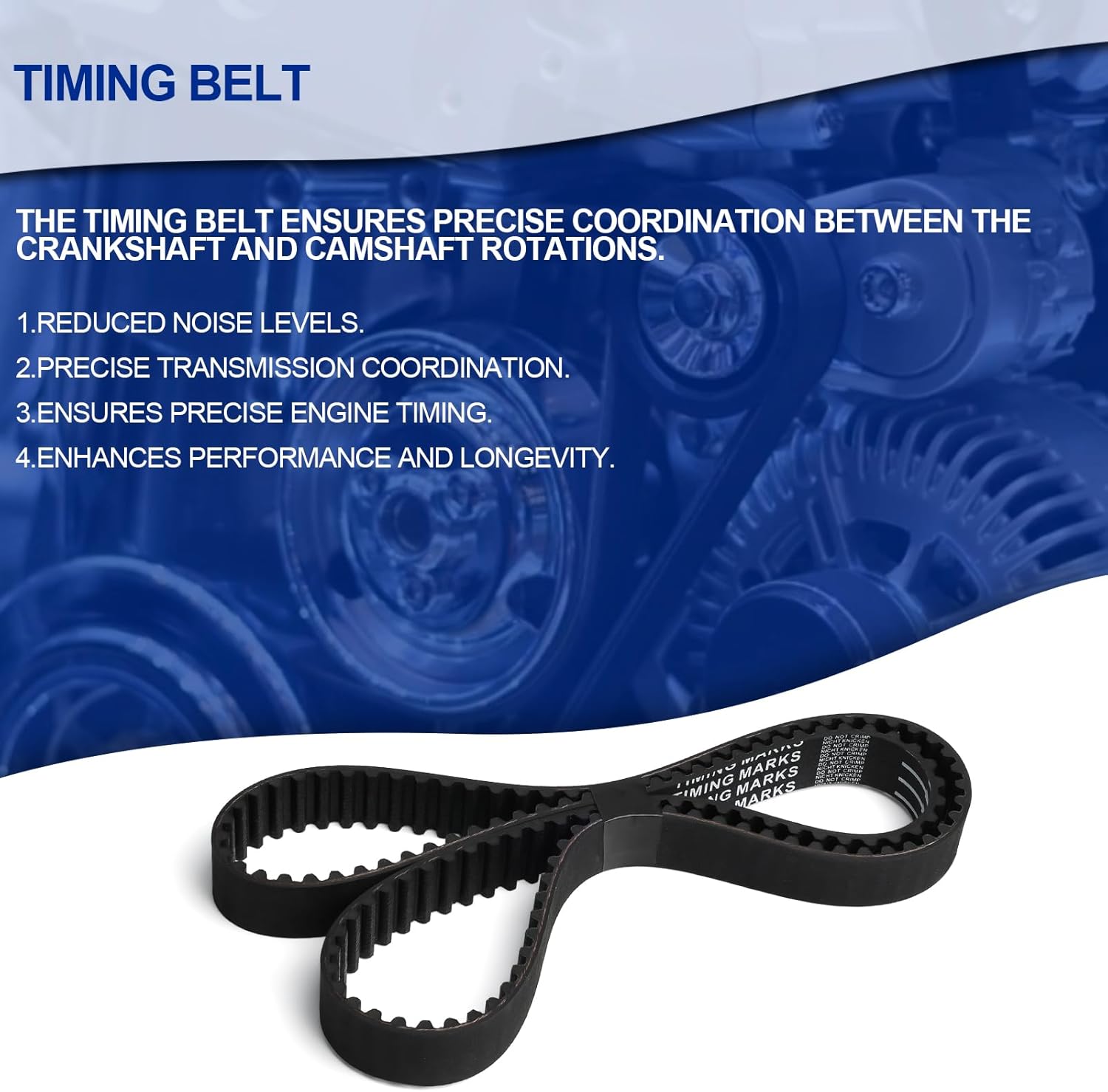 Timing Belt Water Pump fits for 1998 1999 2001 2002 2003 2004 2005 For VW For Volkswagen For Beetle For Golf For Jetta 2.0L SOHC Eng. AEG, AZG, BEV, AVH