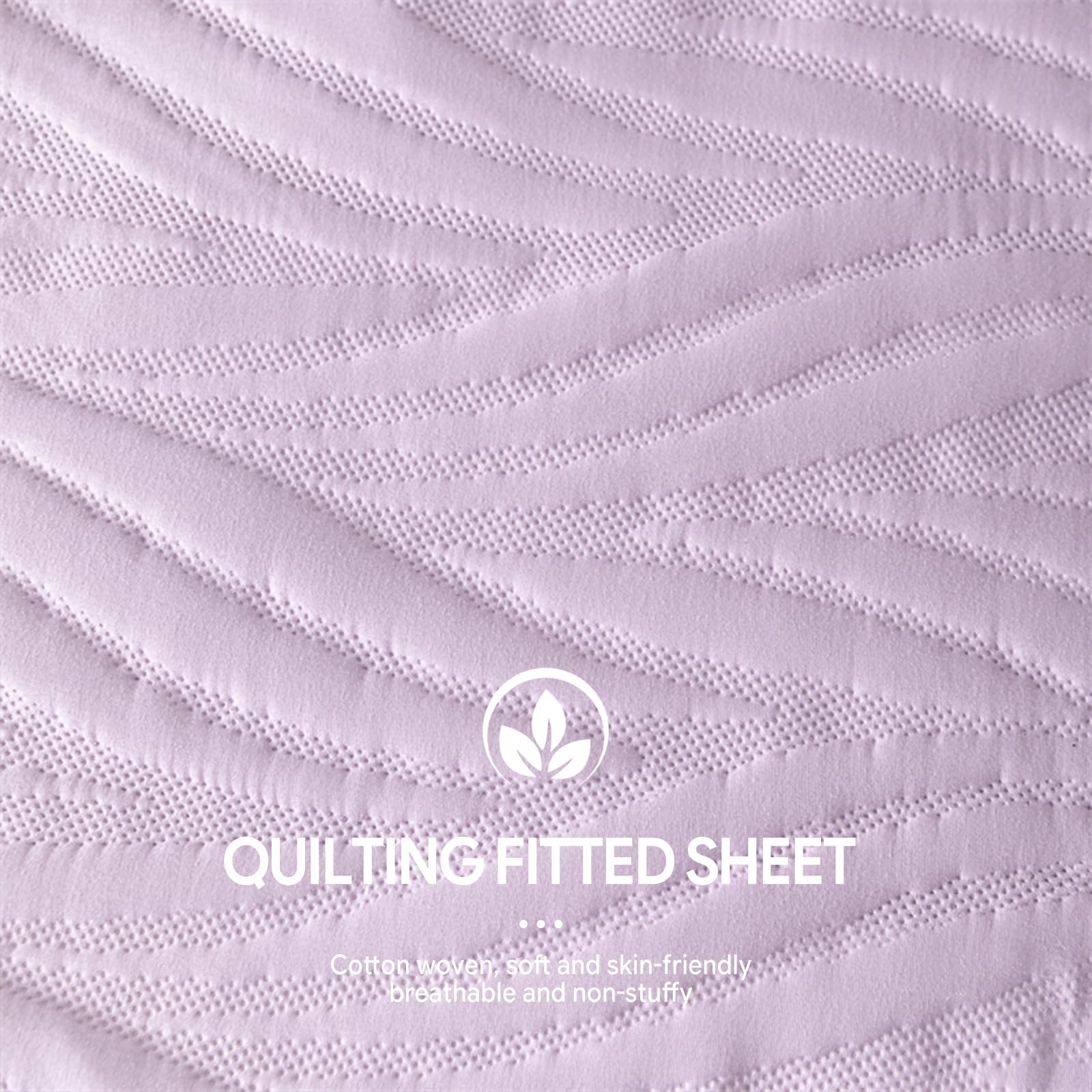 Drap Housse matelassé 200x220 Coton Lit Super King