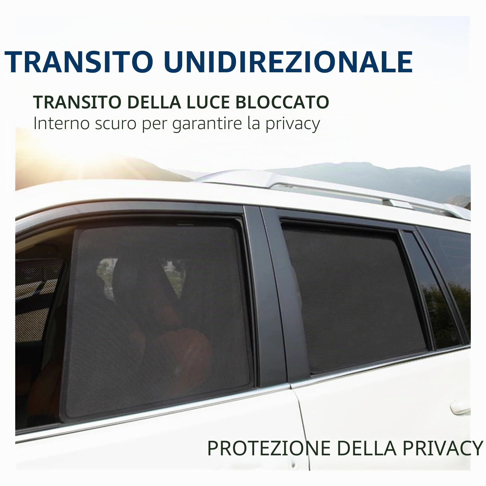 Tendine Parasole Auto Tende Oscuranti per Dacia Bigster SUV 2025, Finestrini Protezione Solare Lock Raggi UV Oscuranti Vetri Auto,8pcs Wholecar