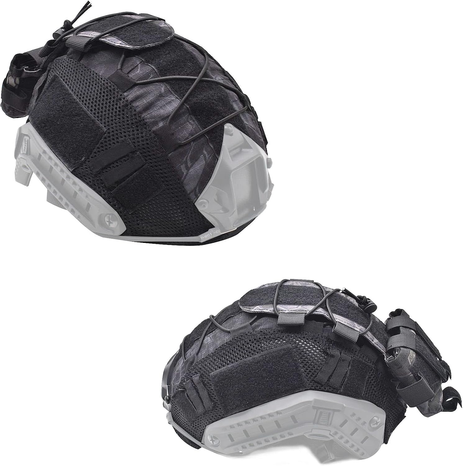 Tactical Fast Helmet Cover and Battery Pouch Counterweight Pouch Fit Size M/L Fast PJ BJ MH Helmet