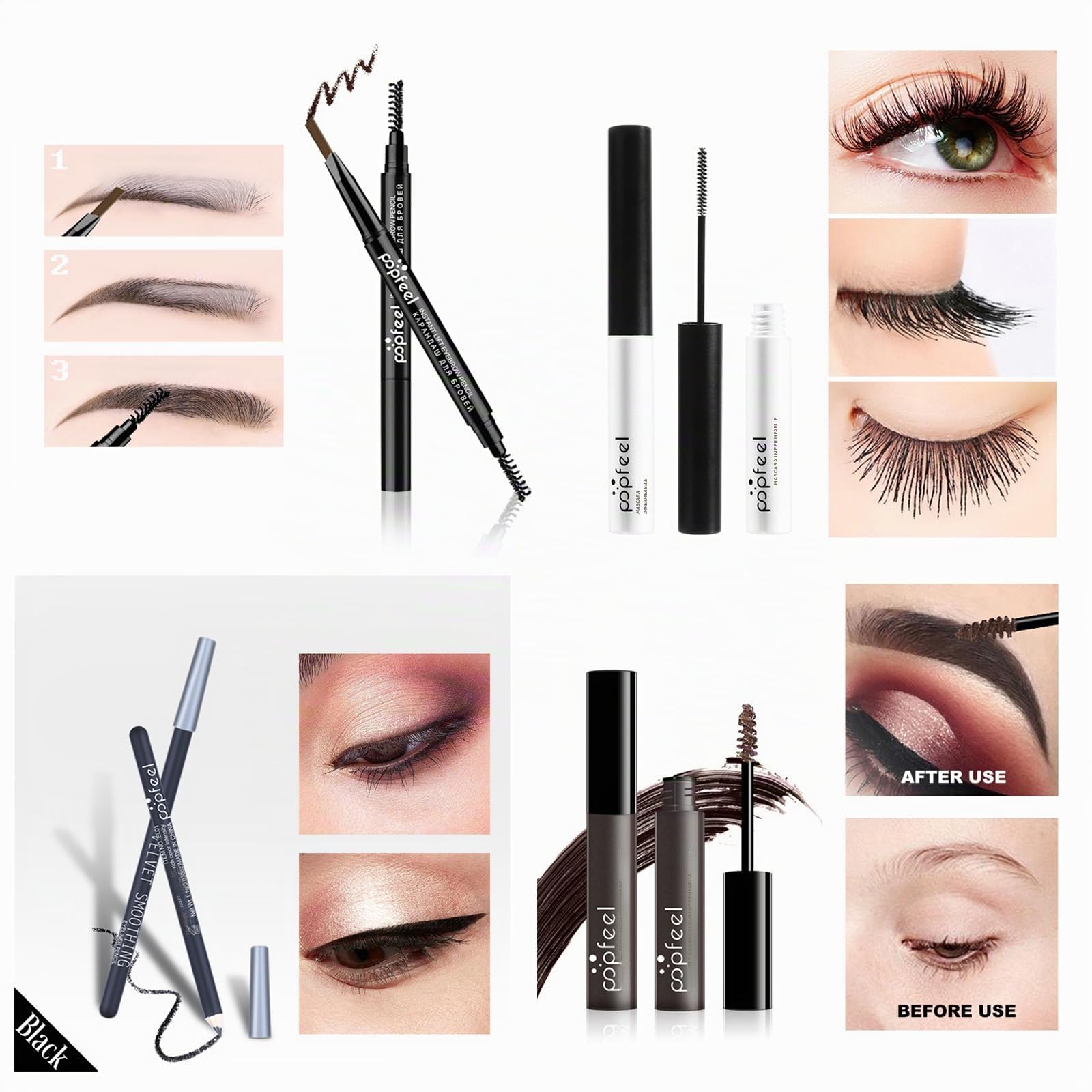 Kit per il Trucco Completo, Trousse Palette di Ombretti Make Up Tavolozza Occhi Kit Valigetta per Cosmetici - Idea Regalo