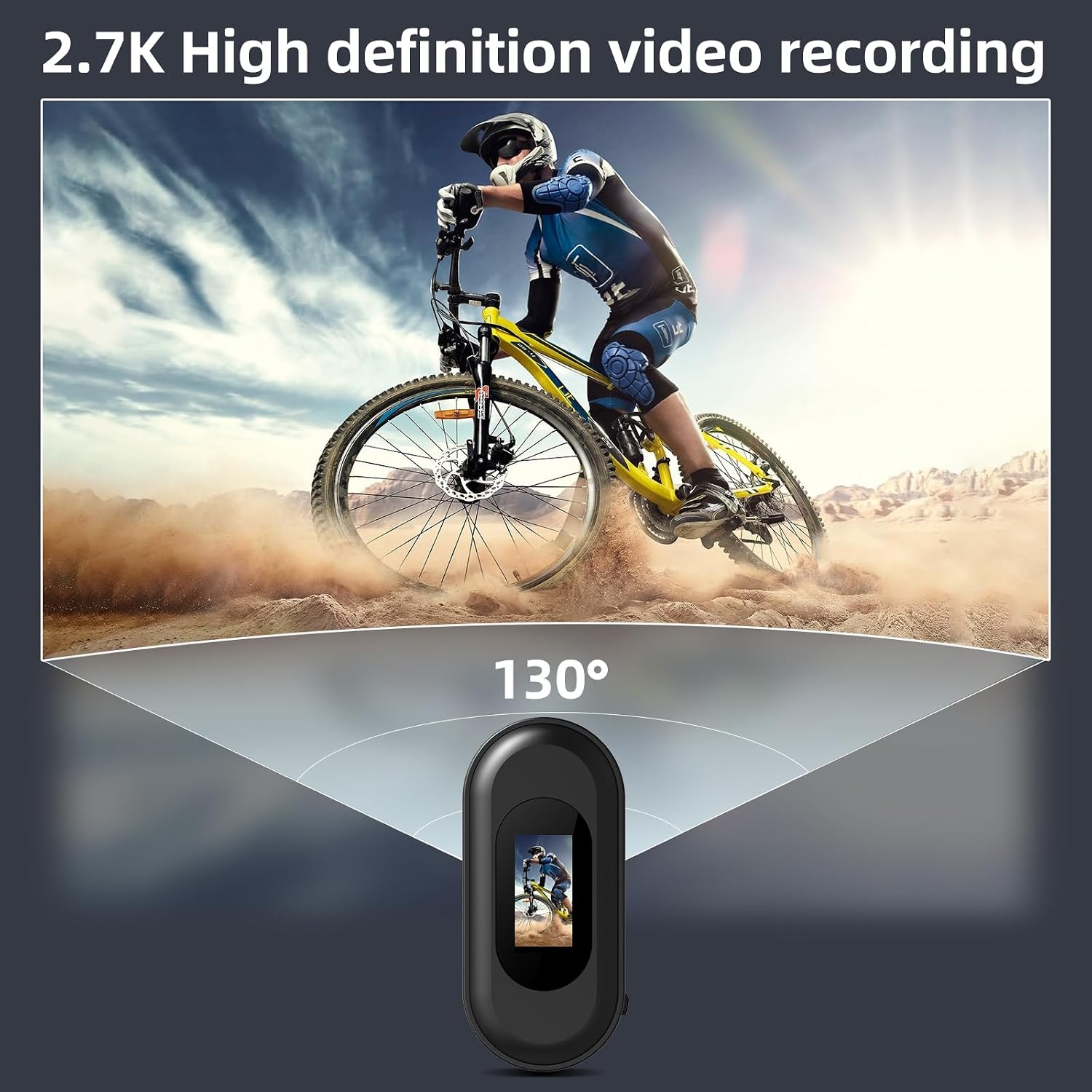 2.7K Body Camera Thumb Size Magnetic Wearable WiFi Waterproof Mini Body Cam | with Memory Card, Accessories Kits Body Cameras with Audio and Video Recording for Sport Travel Daily Vlog Outdoor Activities
